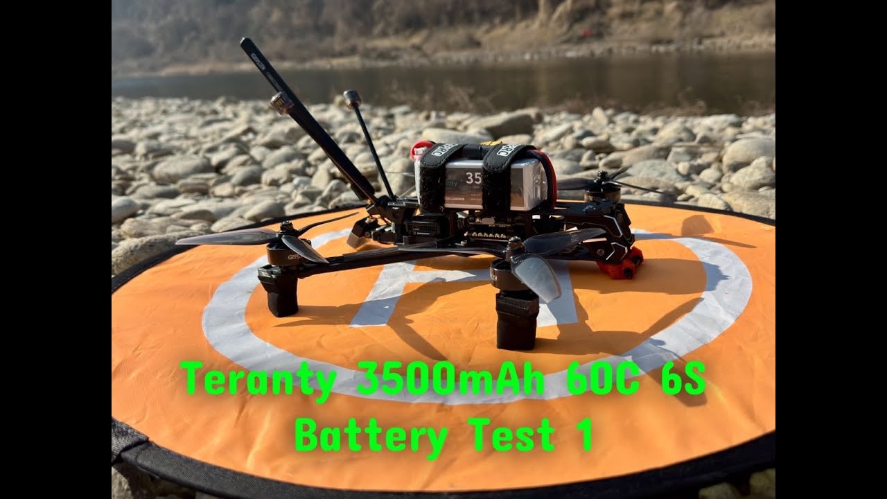 GEPRC VAPOR D-6 Teranty 3500mAh 60C 6S Battery Test 1