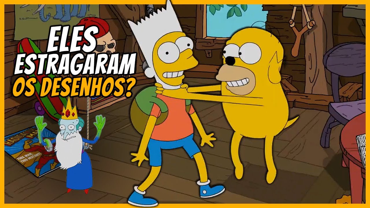 OS SIMPSONS ESTRAGANDO OU  MELHORANDO  OUTROS DESENHOS - Parte 2