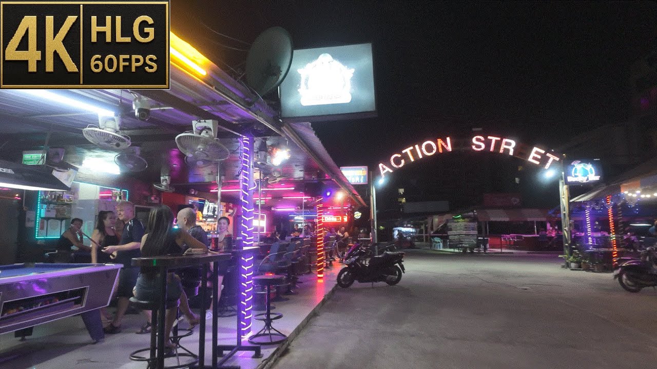 [4K HLG] Action Street | Soi Boomerang | LKmetro | Buakhao | Pattaya | Walking Tube | 20250530