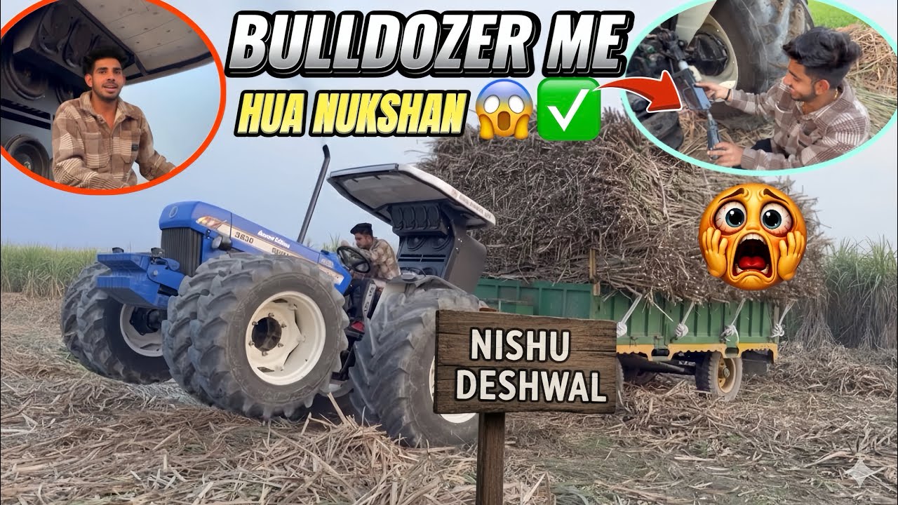 Rohit bhai ने Bulldozer कि full paver लगवा दि tractor की rm टूट गई हुआ nukshan 😱/ Ashu pandit ||