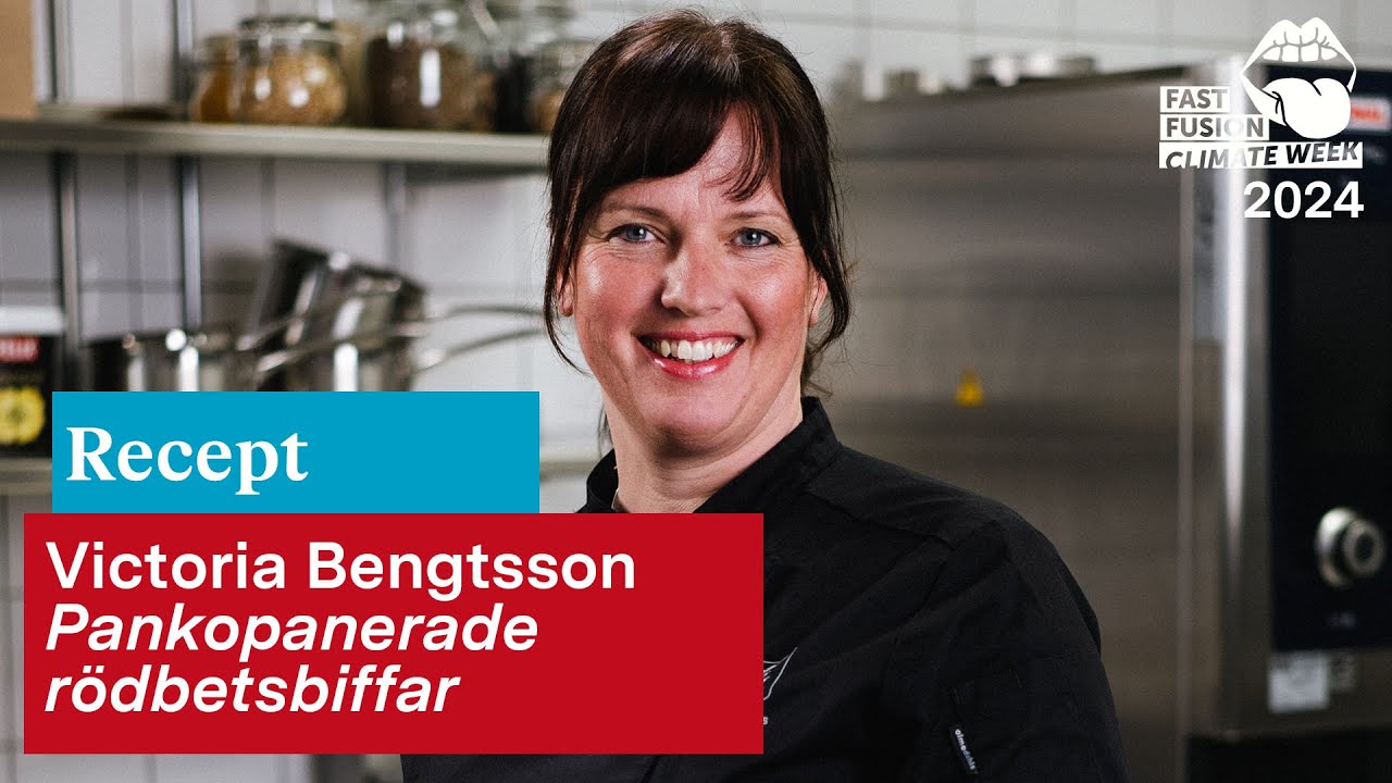 Recept | Pankopanerade rödbetsbiffar med Victoria Bengtsson | Fast Fusion Climate Week