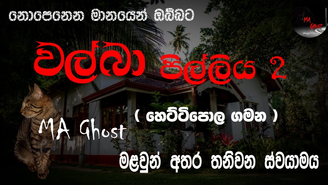 වල්බා පිල්ලිය 2 | දෙවන කොටස | @MAGhost | සත්&zwj;ය හොල්මන් කතාවක් | holman katha | ghost story 64