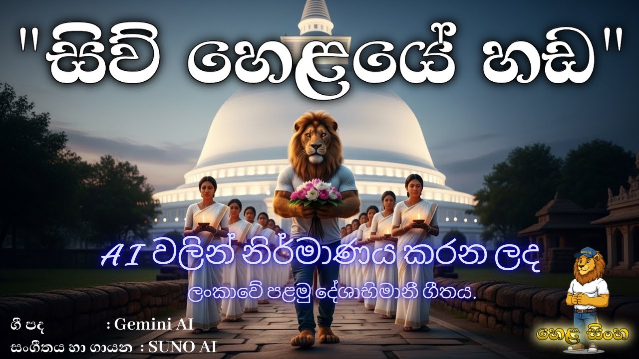 සිව් හෙලයේ හඩ 🇱🇰 | Hela Sinha's Patriotic Theme Song | AI Generated New Sinhala Song 🦁