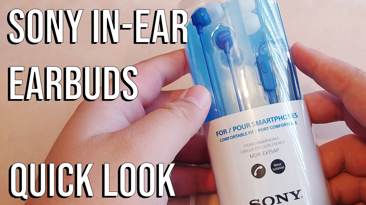 Наушники-вкладыши Sony | Быстрый обзор (Sony MDR-EX15AP)