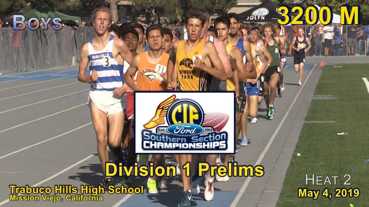 2019 TF - CIF-ss Prelims (D1) - 3200 (Boys, Heat 2 [of 2])