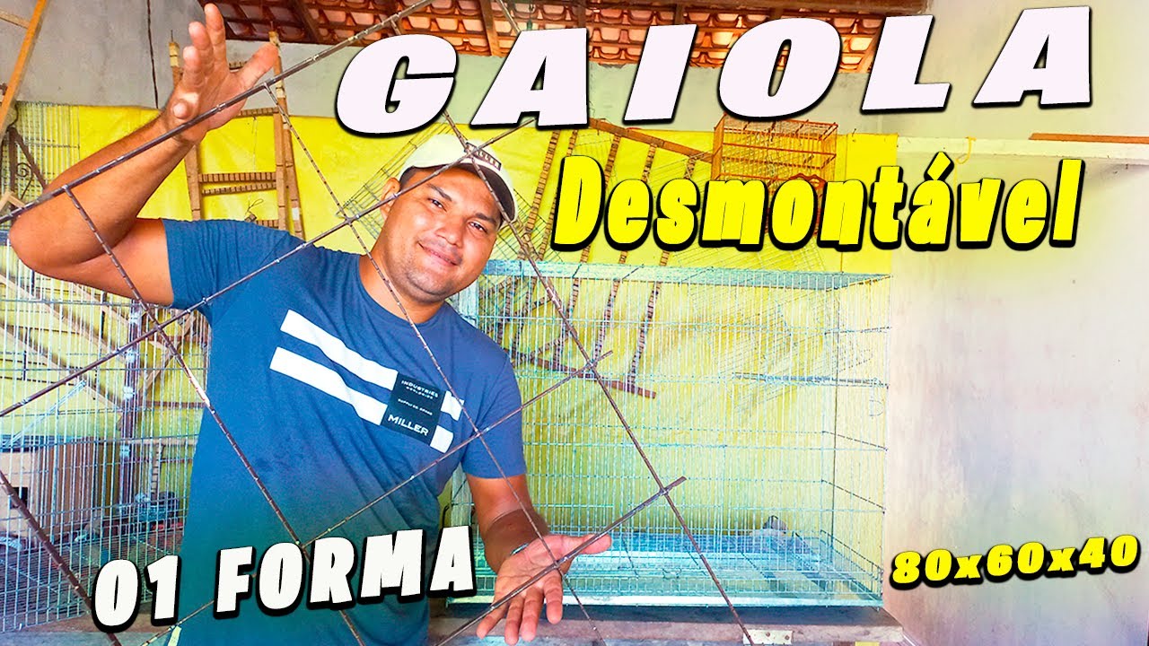 Gaiola DESMONTÁVEL com APENAS 01 GABARITO