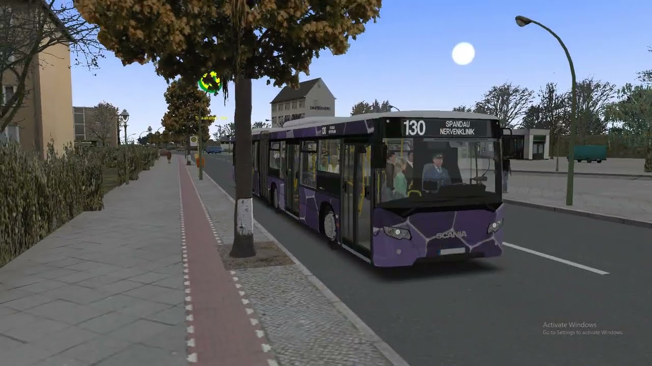 OMSI 2 Berlin Spandau - Line 130 (U Ruhleben - Nervenklinik) Scania Citywide LF 18