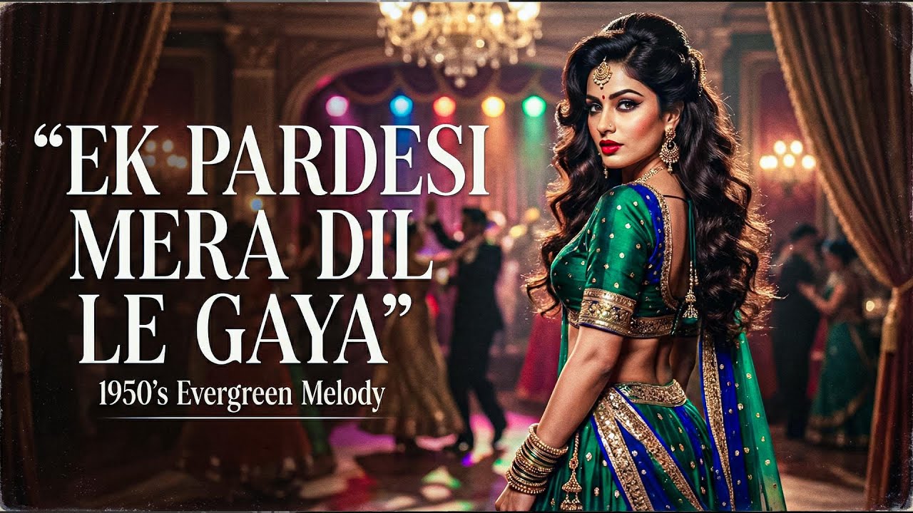 Ek Pardesi Mera Dill Le Gaya | 1950s Evergreen Tune | Retro Reimagined Melody