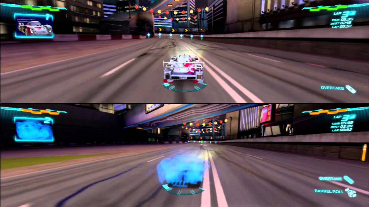 Cars 2 ps3 gameplay Me and My Son battle it out