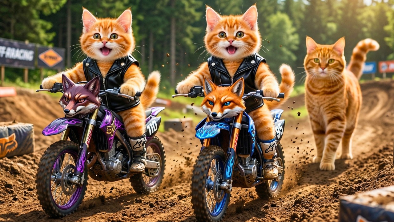 Mama Cat Trims Fur on the Farm and Makes Tiger Hat For Kittens At Home🐾🎩🐯