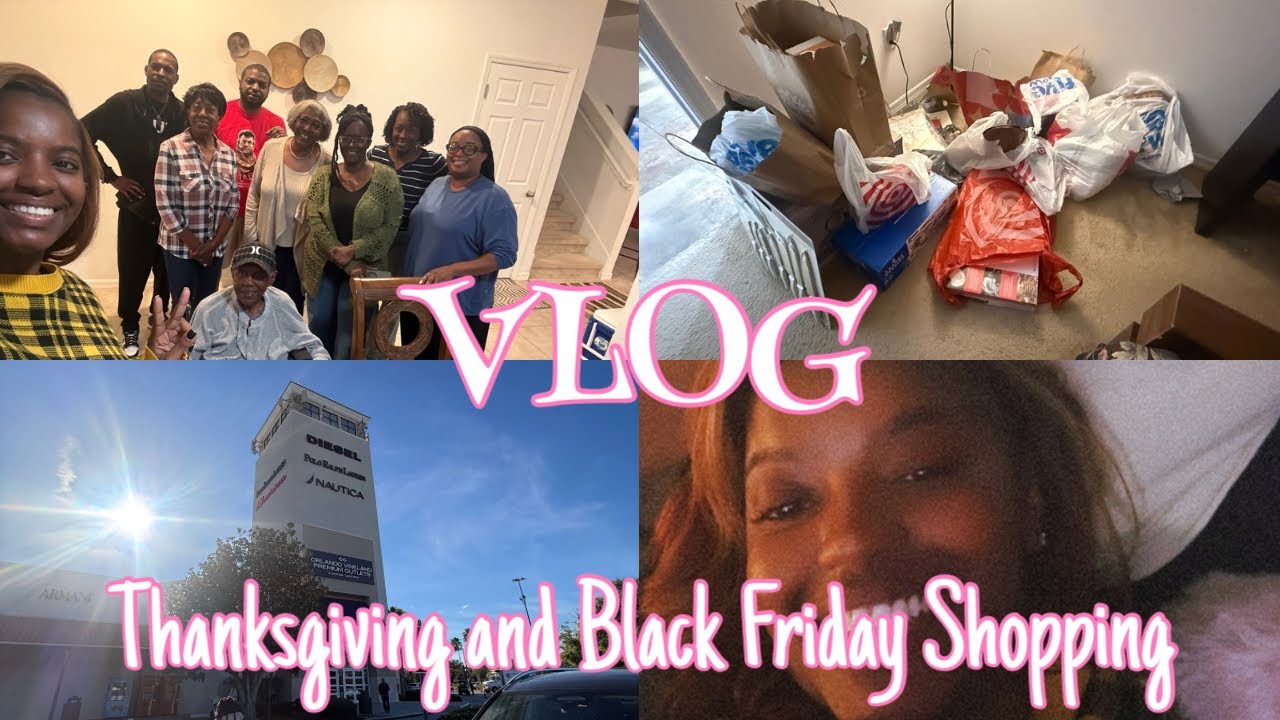 VLOG | Thanksgiving and black Friday shopping 