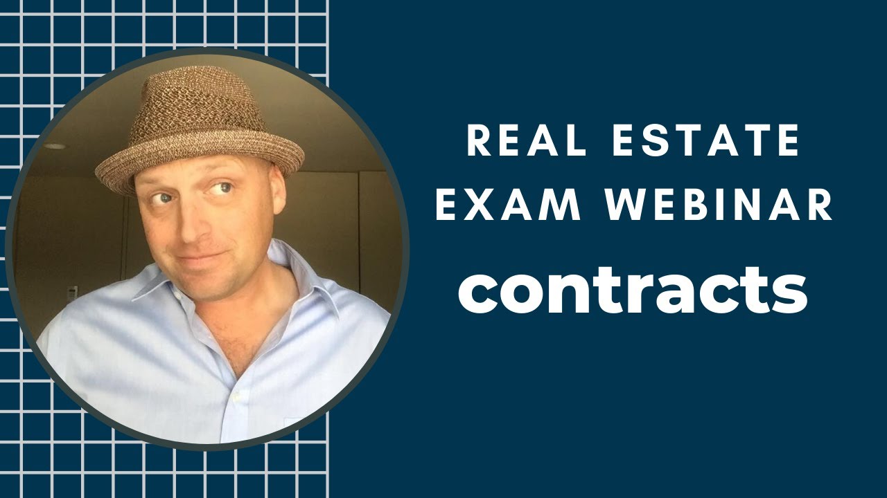 Real Estate Exam Webinar on Contracts
