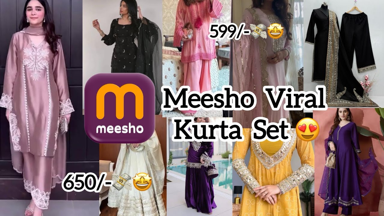 Meesho Viral Kurta Set Haul Under Rs 999/-😍 Eid Special🌙✨ Cheapest Kurta Set 💸❗️Must Watch❗️