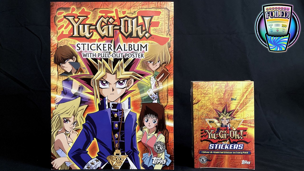 Yu-Gi-Oh! 2002 Topps Stickers SEALED Booster Box + Sticker Album OPENING | FOILED!
