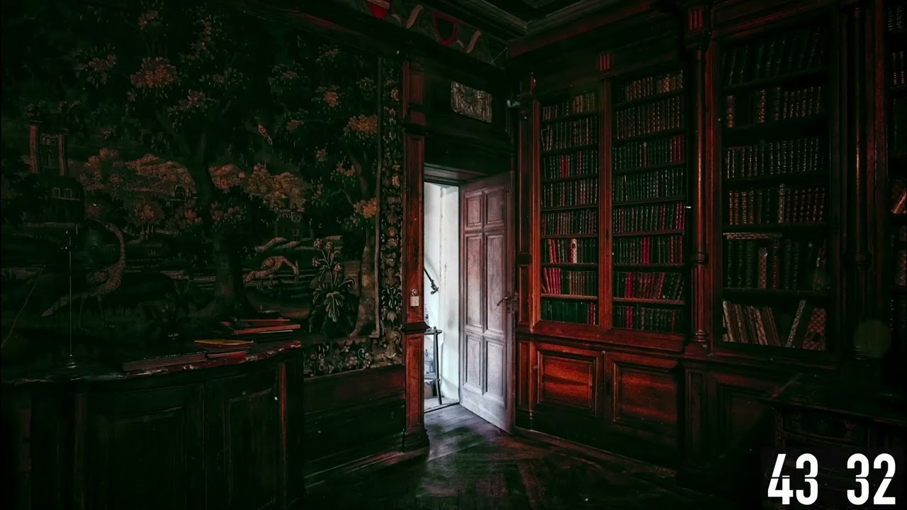 Dark Academia Aesthetic | POMODORO 50/10 Study Session | FIREPLACE Sounds & ASMR