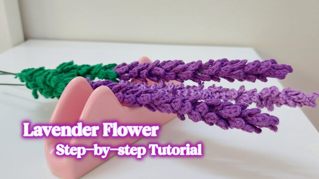 Part 1 | Lavender Flower Crochet 💜 | Step-by-Step Tutorial 