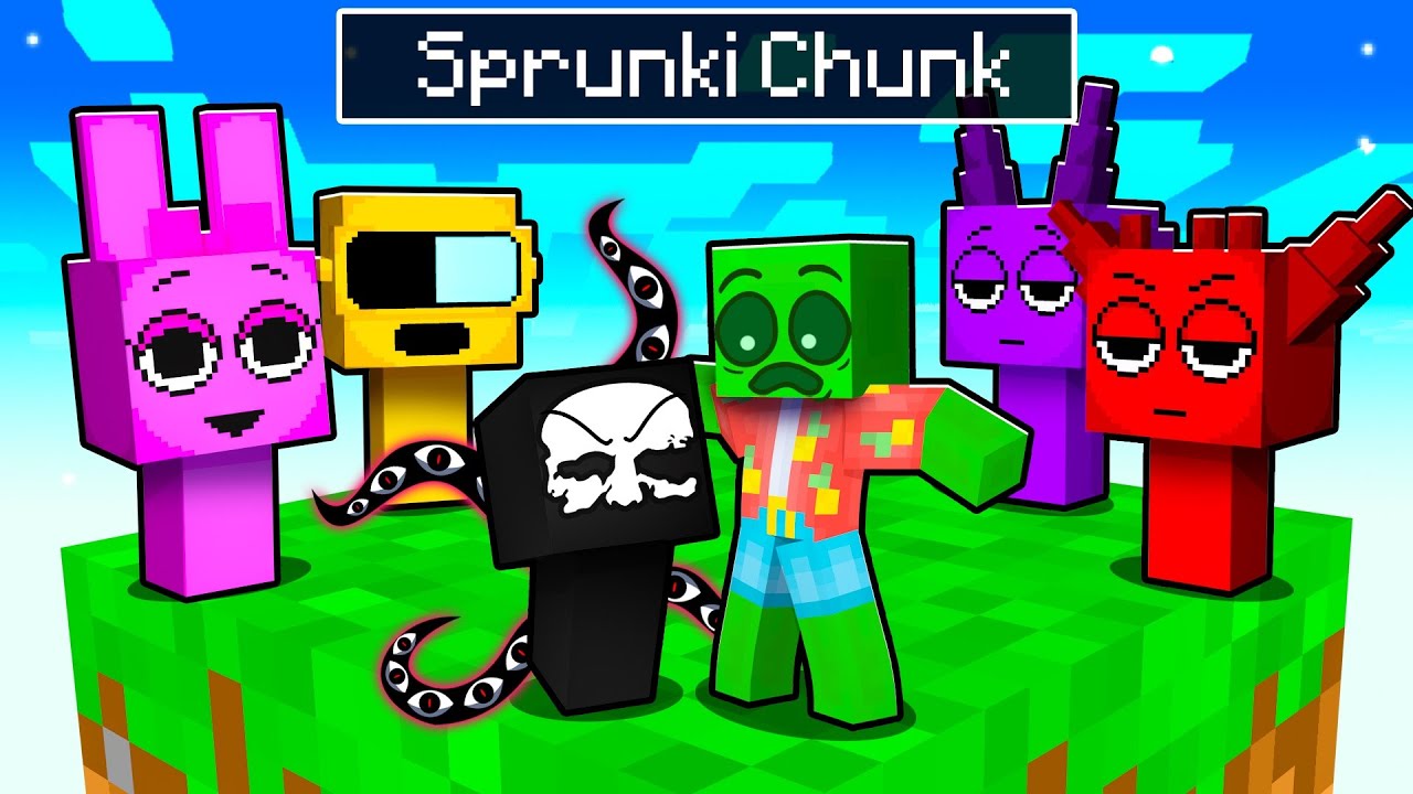 One Slime on a SPRUNKI CHUNK in Minecraft!