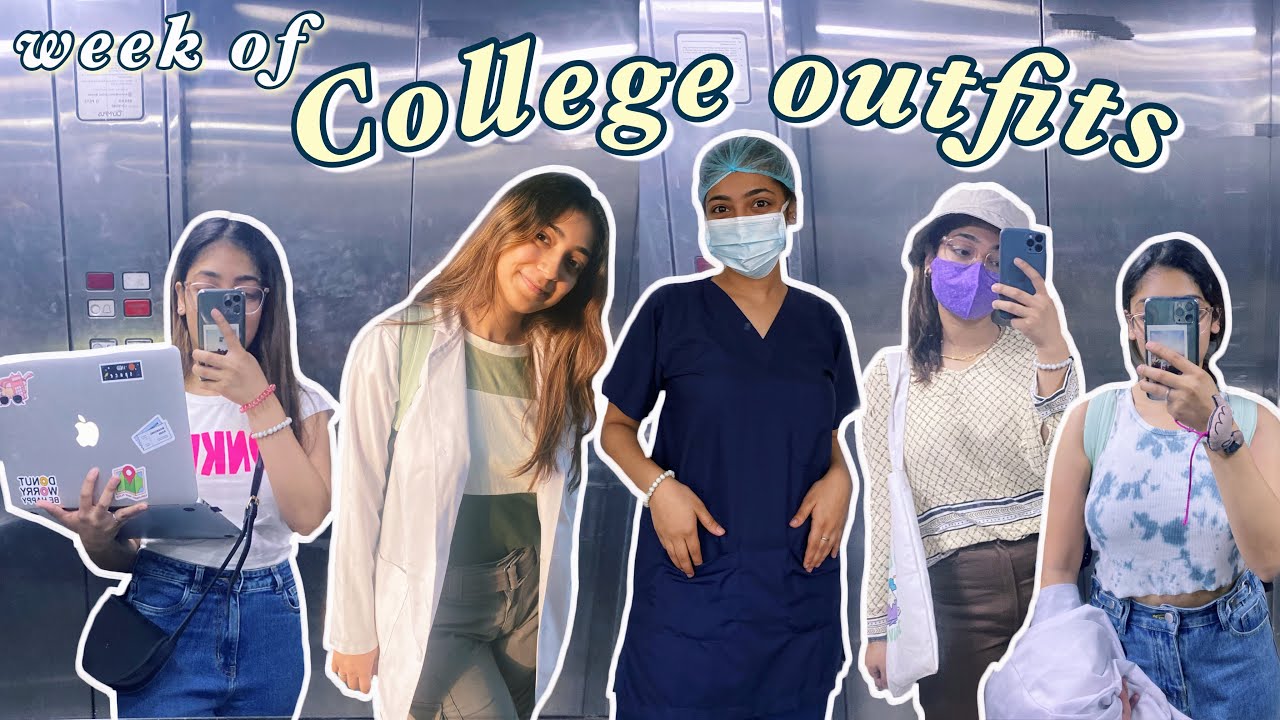 what I wore to *med college* in a week | college outfits ideas