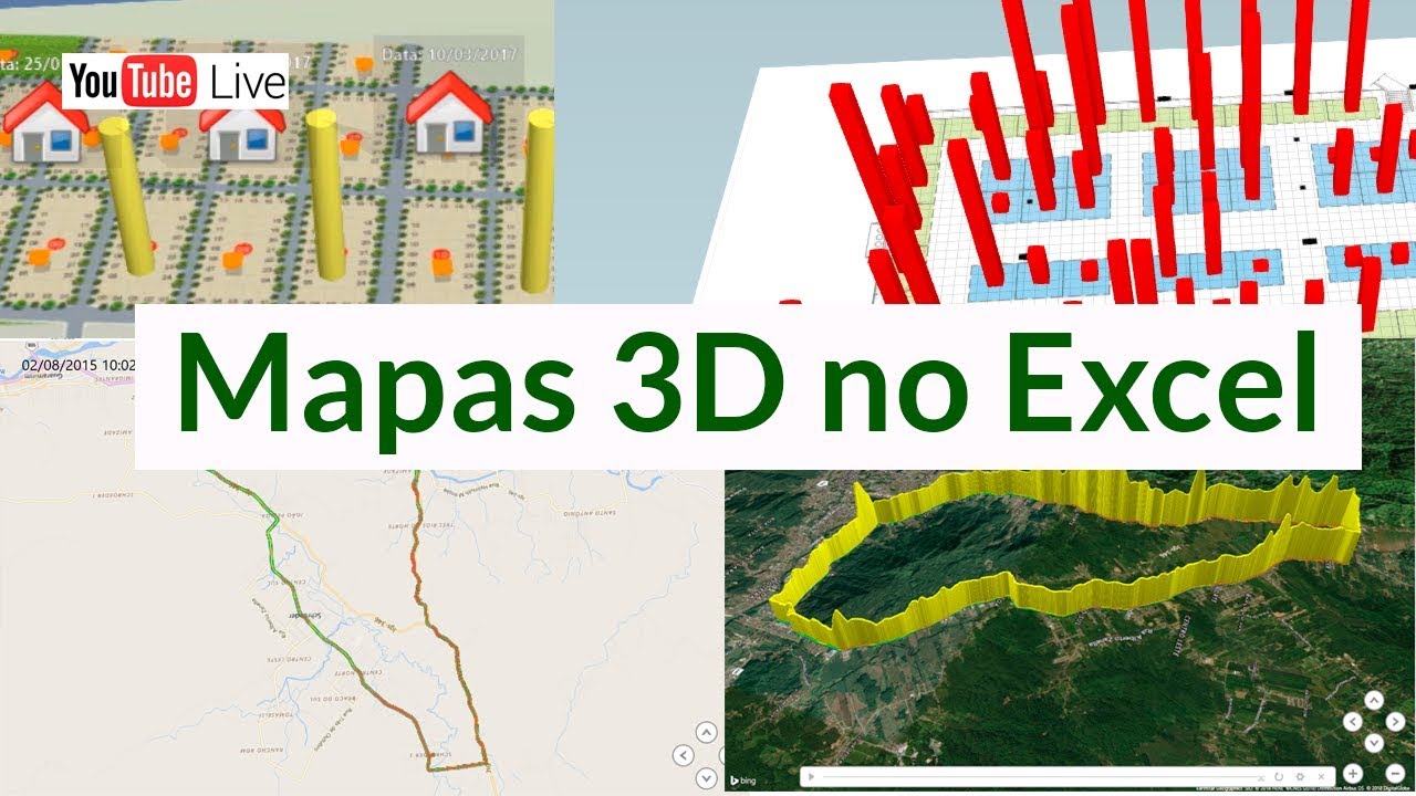 Mapas Incríveis no Excel - Mapas 3D no Excel