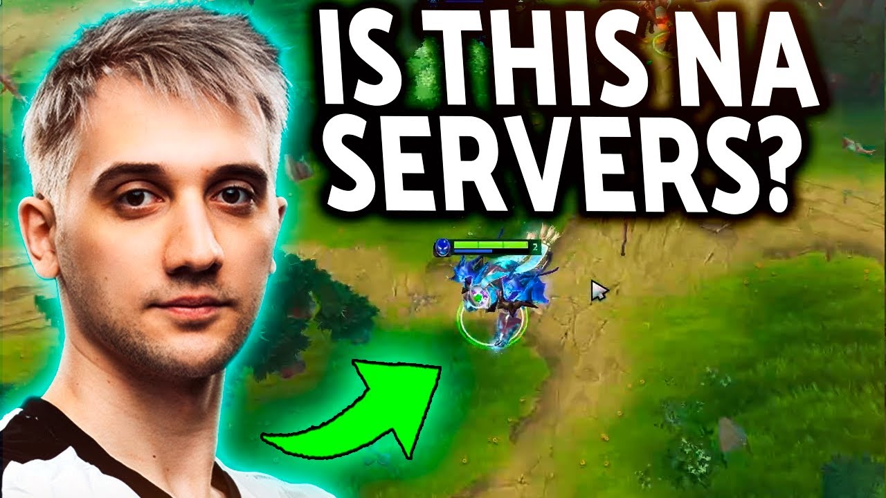 Arteezy is playing in Europe Servers and looks like a NA game...