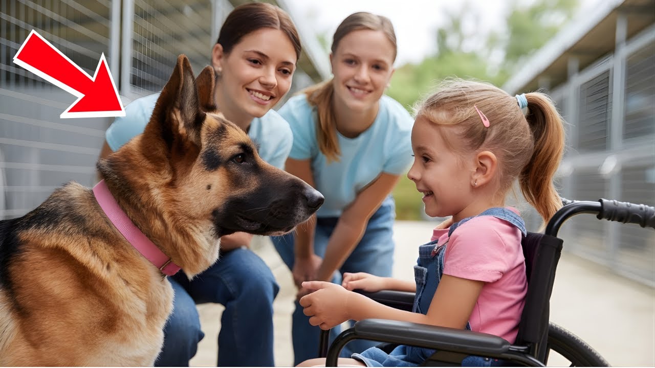 Paralyzed Little Girl Meets “Aggressive” German Shepherd—What Happens Next Brings Everyone to Tears!