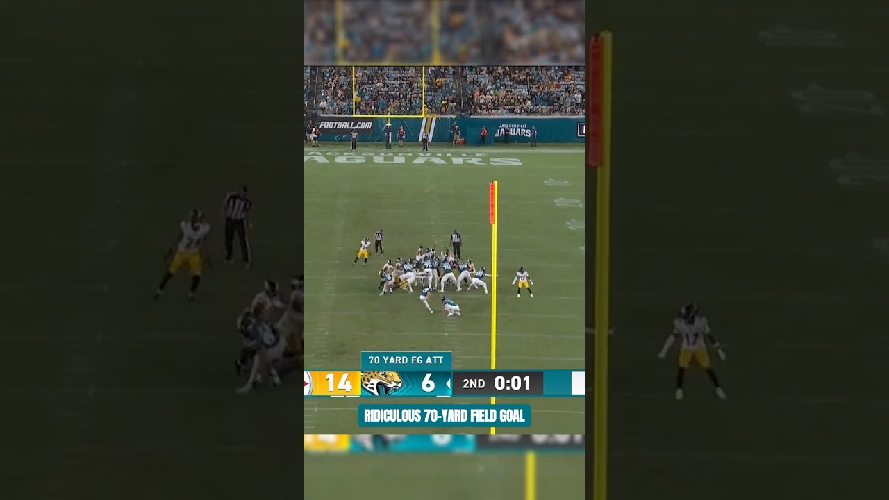 Cam Little Launches 70-Yard Field Goal!