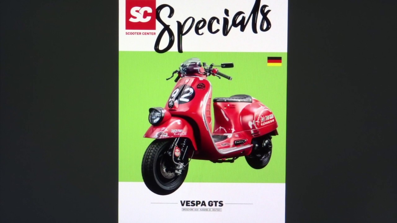 Scooter Center Specials Vespa GTS Products Flyer 2018 | 02 Vespa GTS Modern Vespa Katalog