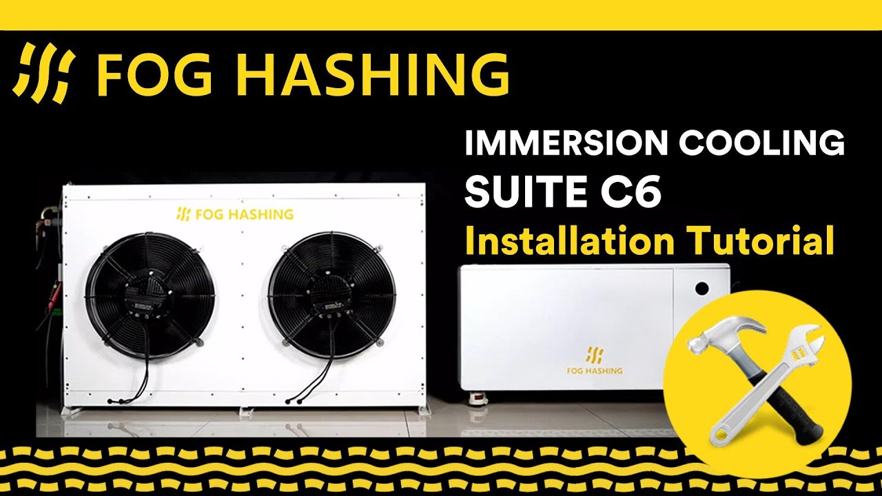 FogHashing C6 Installation Tutorial, Immersion Cooling for Mining Rigs, Hold 6 S21/S19/KS3/KAS miner