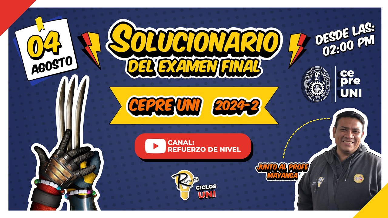 #SOLUCIONARIO EXAMEN FINAL CEPREUNI 2024-2