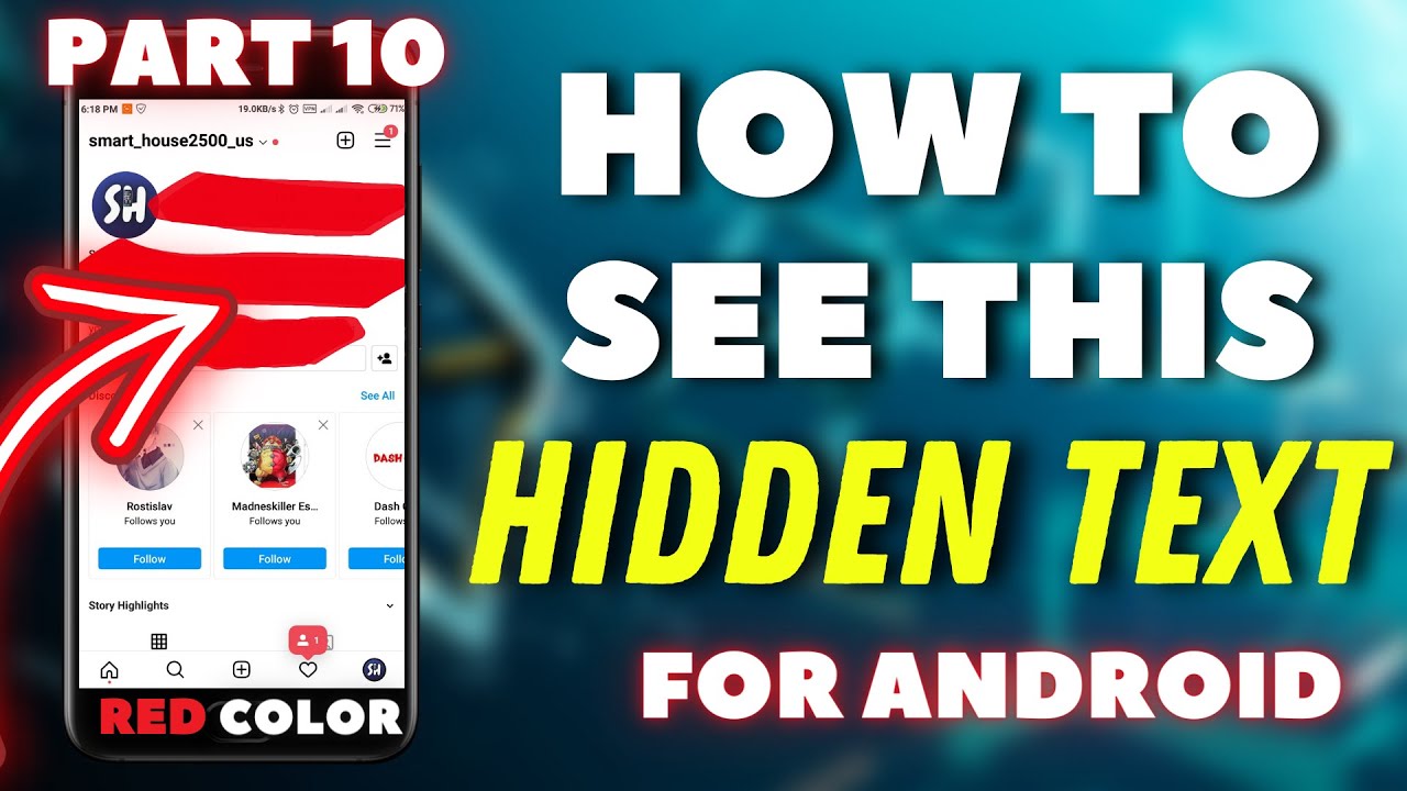 How to See Hidden Text in Photo on Android ? | Painted with 👉Red👈 Marker - Black text