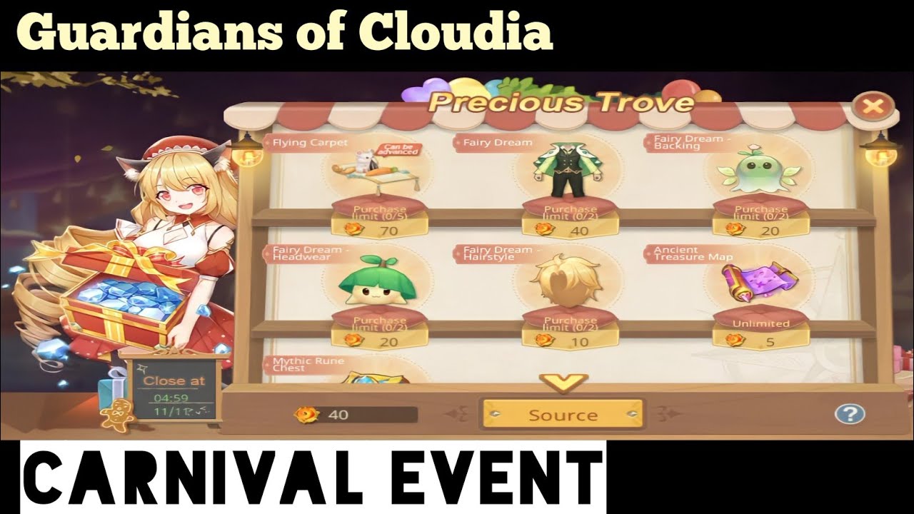GUARDIANS OF CLOUDIA - Carnival Event | Sora-kun GAMEPLAY