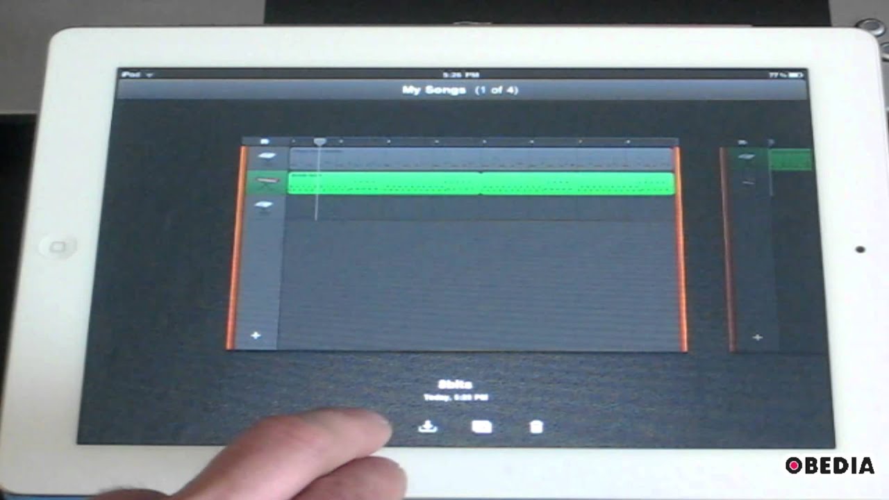 Export a song from Garageband on the iPad