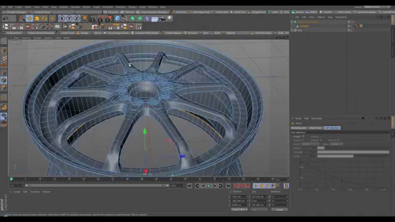 Cinema 4D Rim Speed Modeling Sub-D Modeling