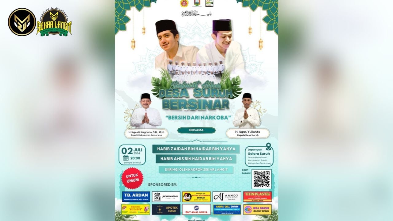 DESA SURUH BERSHOLAWAT BERSAMA HABIB ZAIDAN BIN HAIDAR BIN UMAR BIN YAHYA