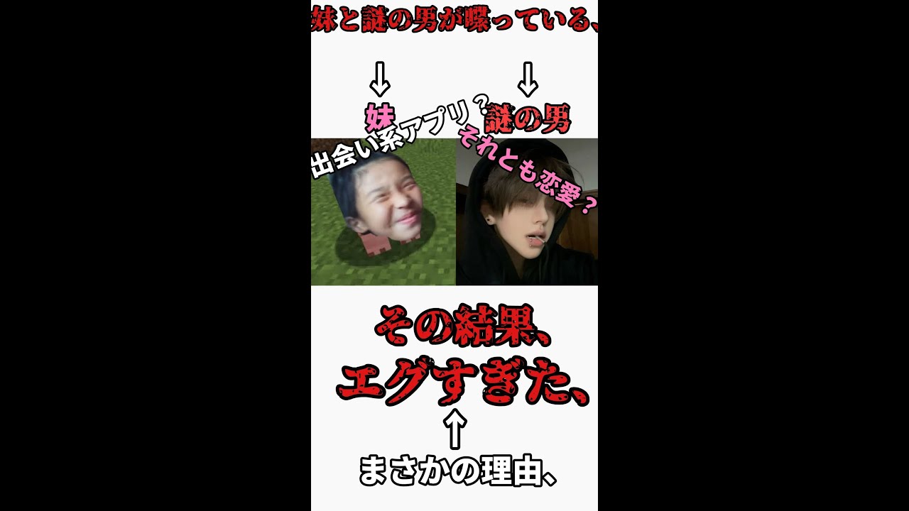 妹が謎の男と喋っているので突撃した結果がやばすぎた…#妹#まさかの結果