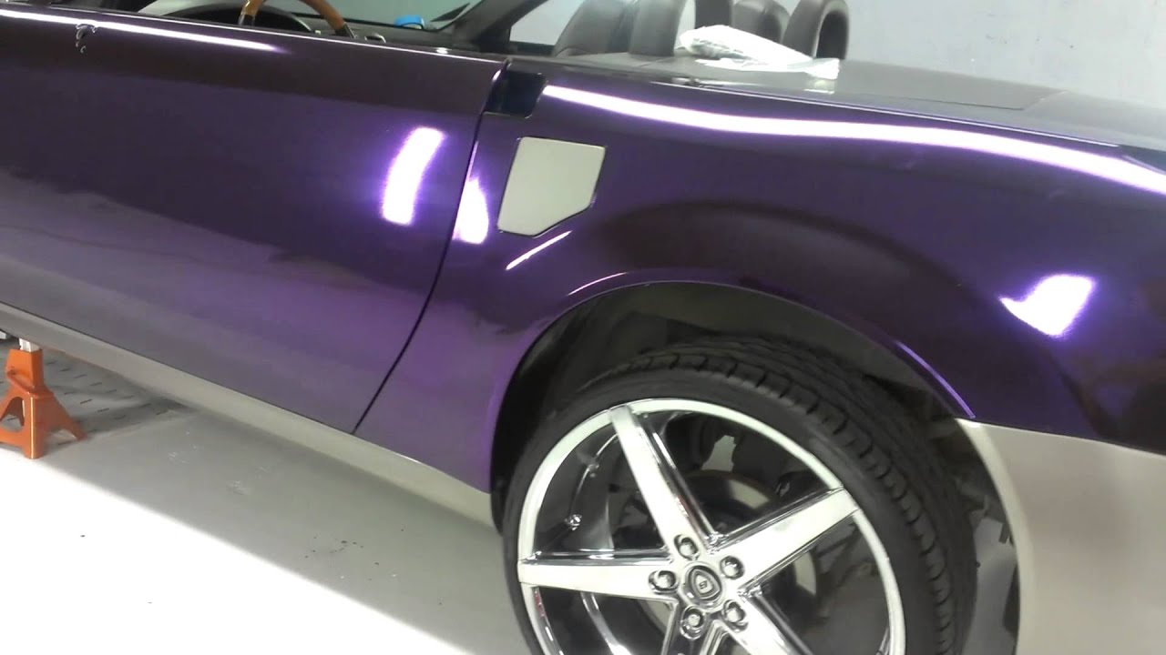 Purple Chrome wrap Cadillac XLR