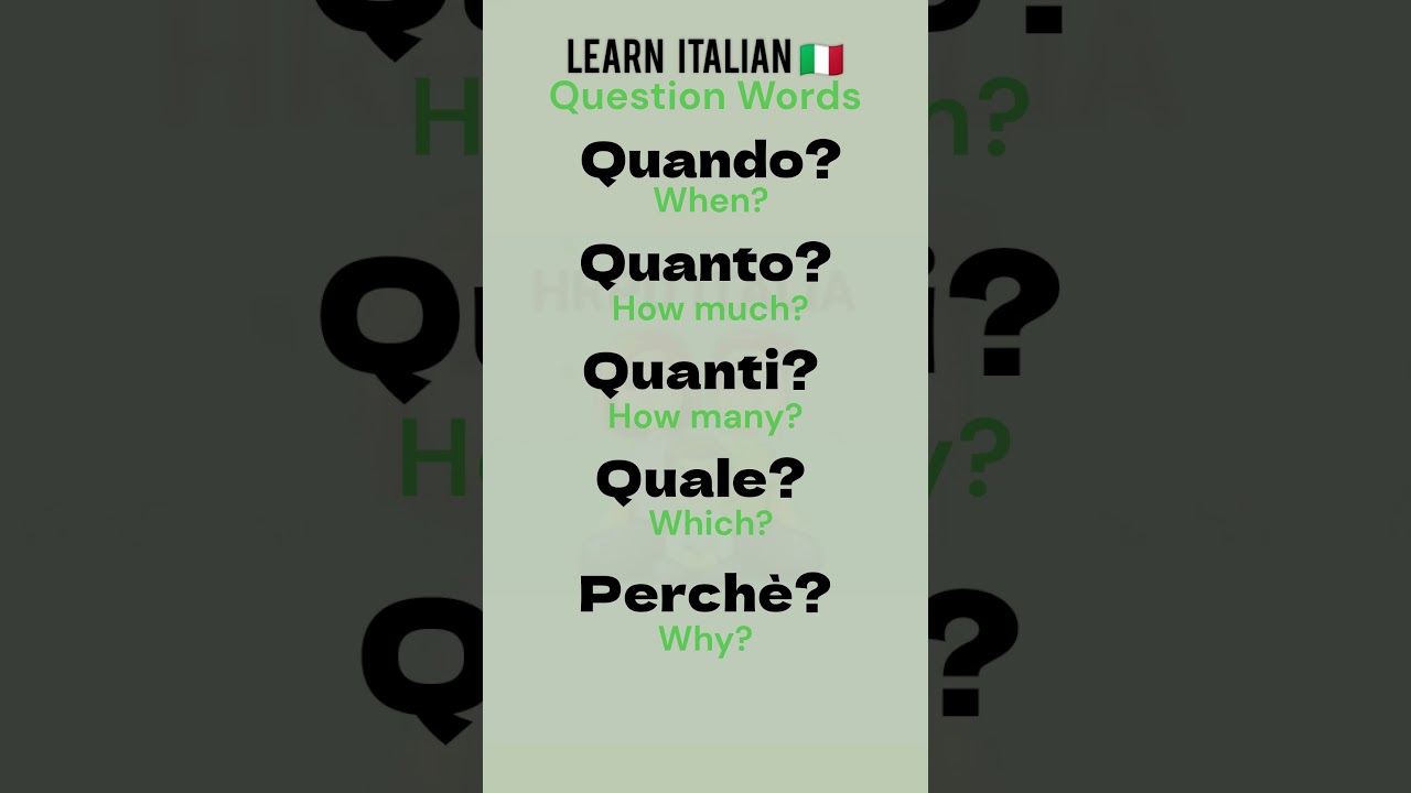 Basic Italian Words | Simple way of Learning Italian | Learn Italian Easy Way  #learningitalian