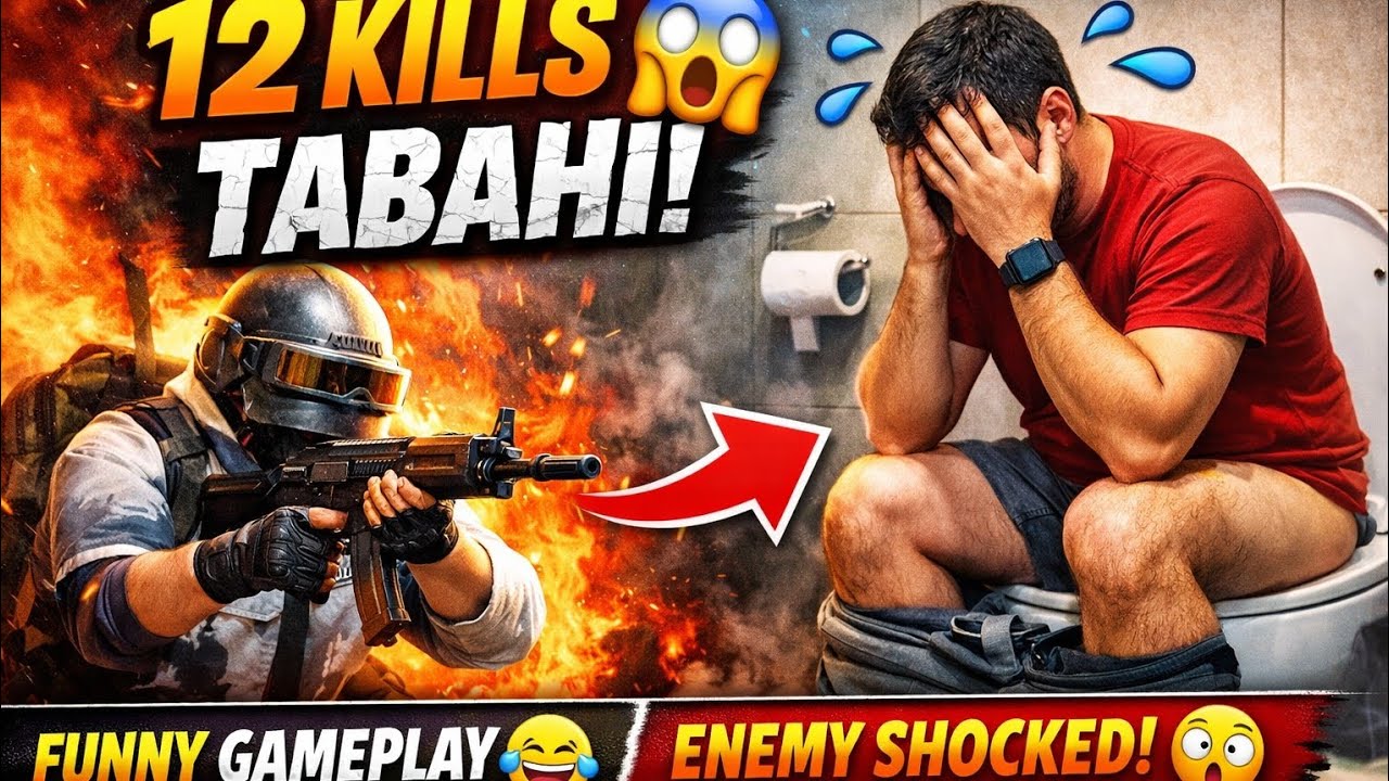 “Enemy socha easy match hai…phir 12 kills dekh ke bol diya – bhai ye banda pro hai ya comedian 😂🎮”