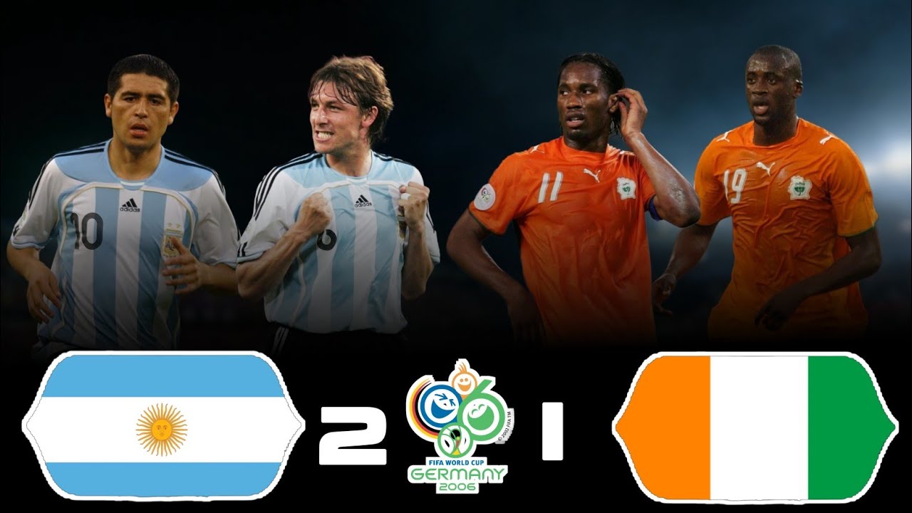Riquelme leads the Tango to victory ivory coast! 🥶🤯 》Argentina 2-1 Ivory Coast | World Cup 2006