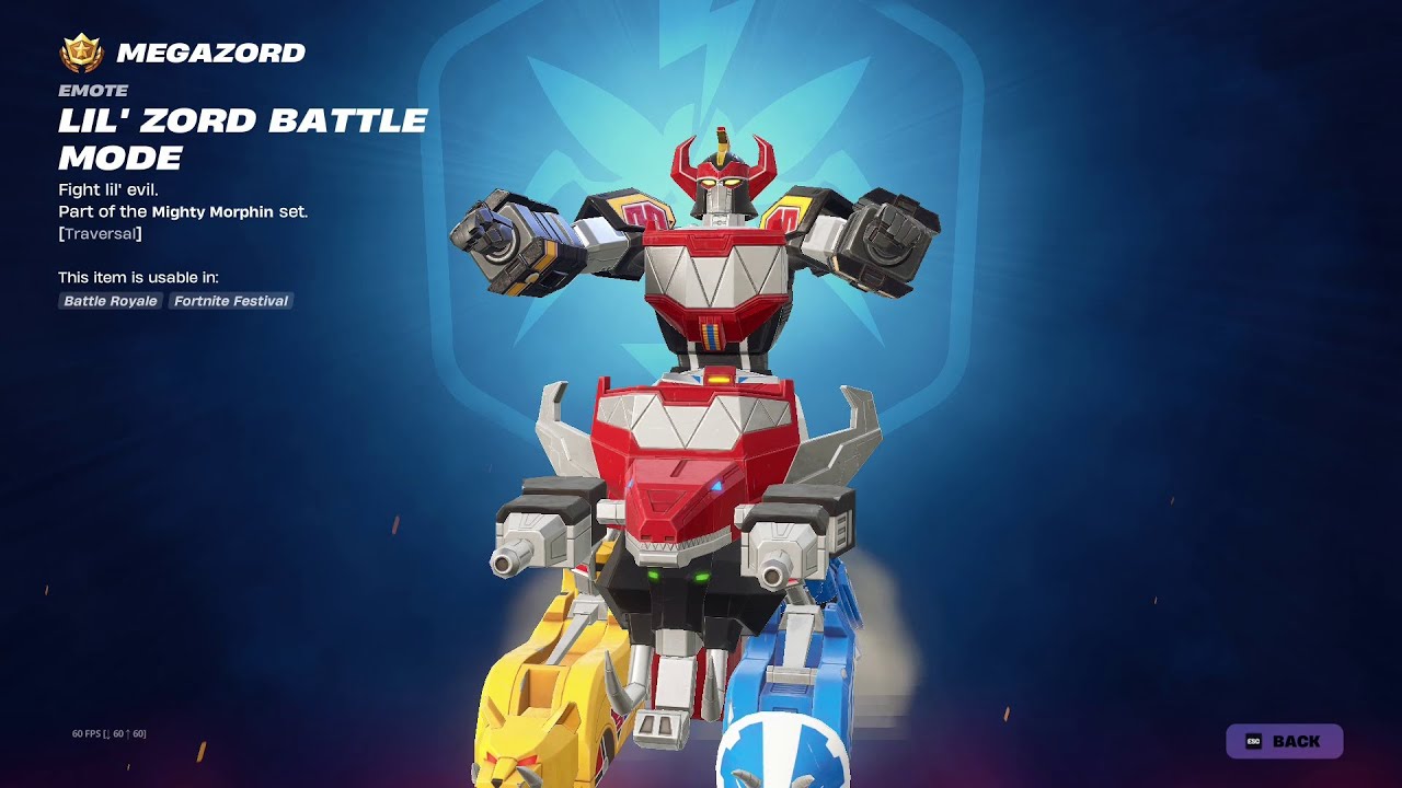 Fortnite  MEGAZORD BATLLE PASS