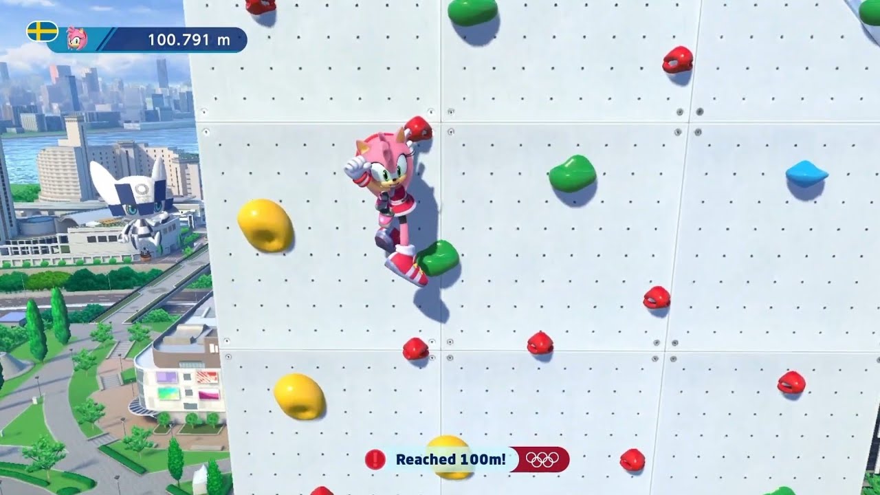 100.791m (PB) Sports Climbing (Amy) Mario & Sonic at the Olympic Games Tokyo 2020 (Switch 2)