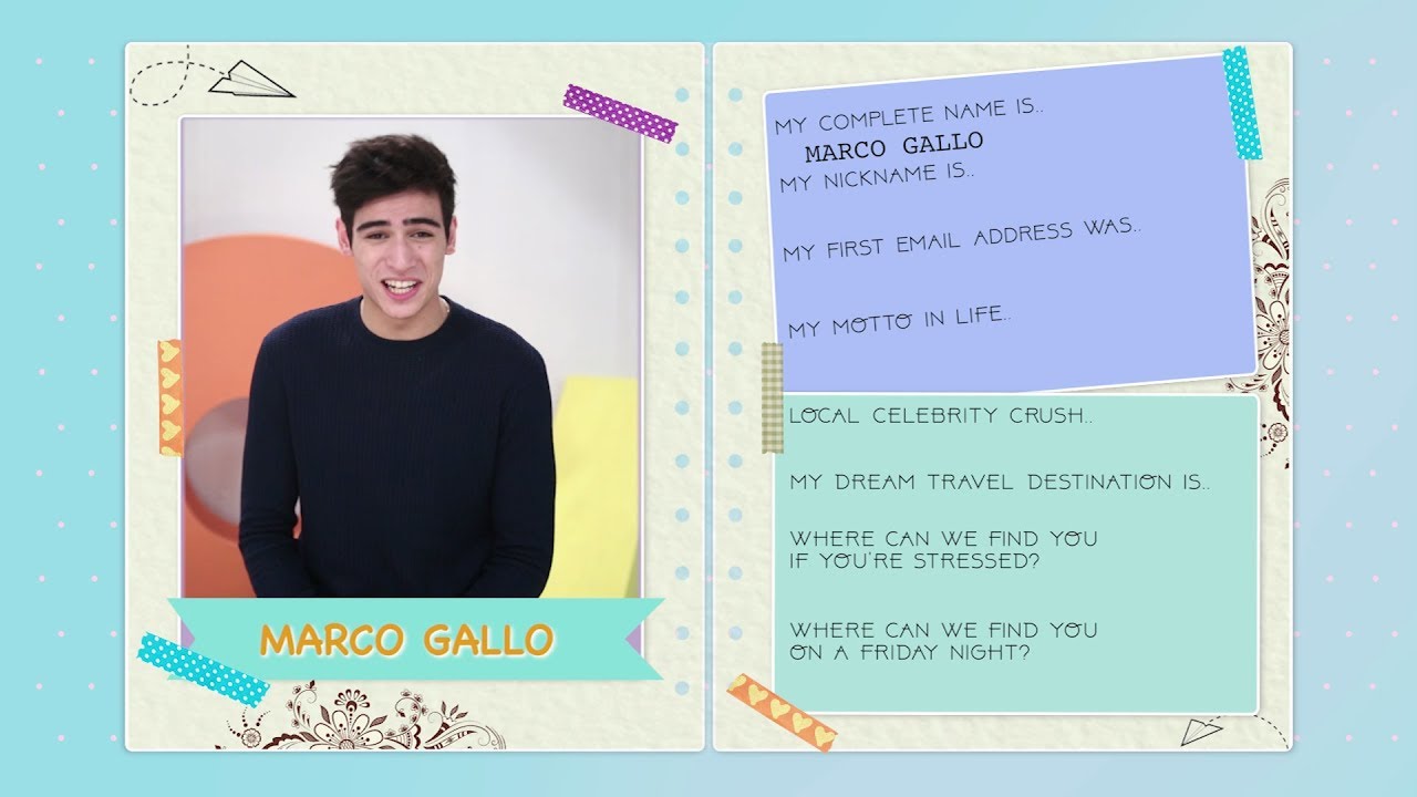 Marco Gallo Answers Celebrity Slam Book | Spills His Local Celebrity Crush and More