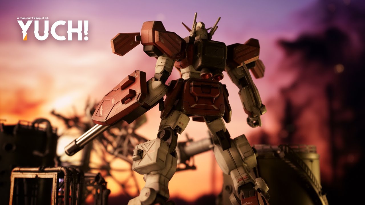 Diorama! GUNDAM WING Opening reenactment! HGAC 1/144 XXXG-01H GUNDAM HEAVYARMS / Gunpla Custom Build