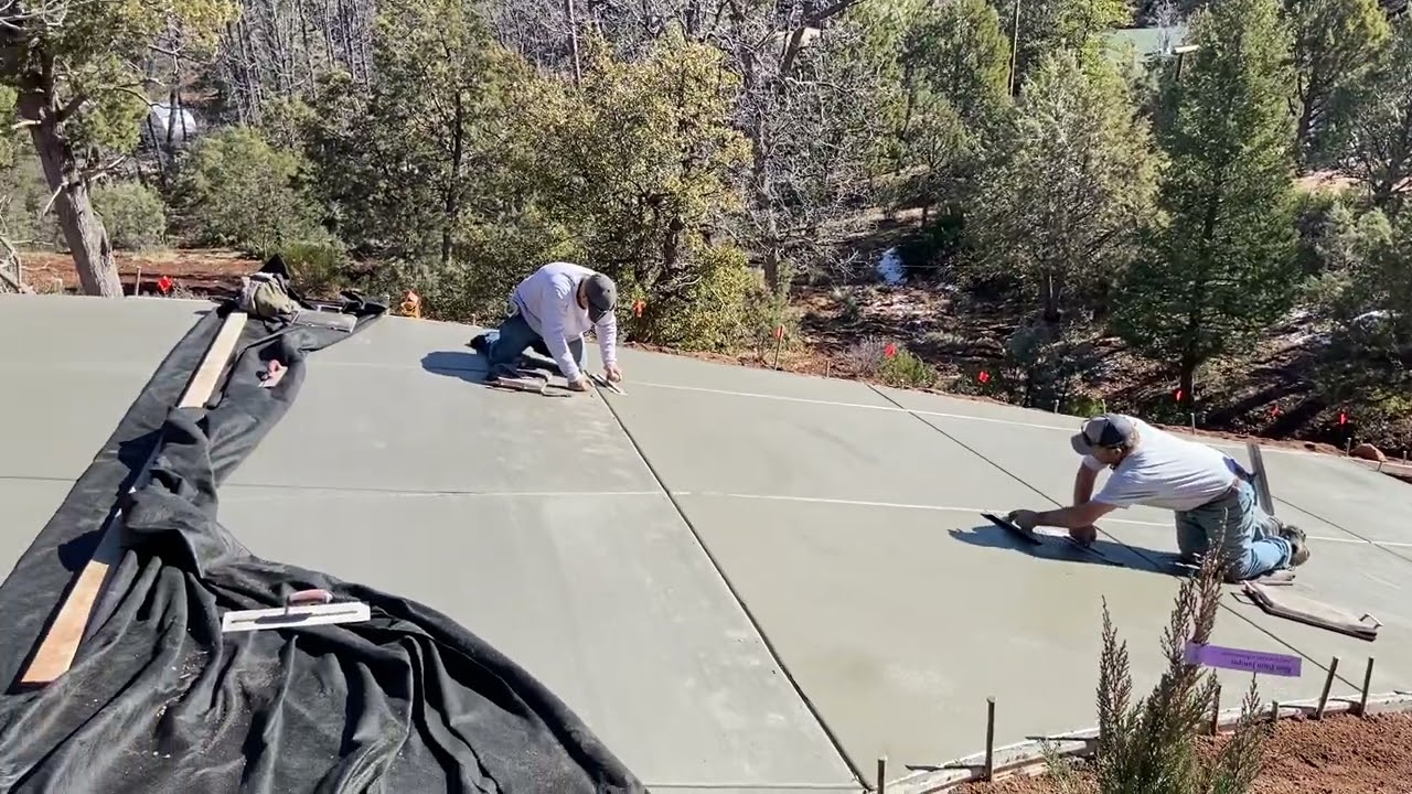 It is 30% steep driveway and finishing was very challenging.... !  Crew did a great job