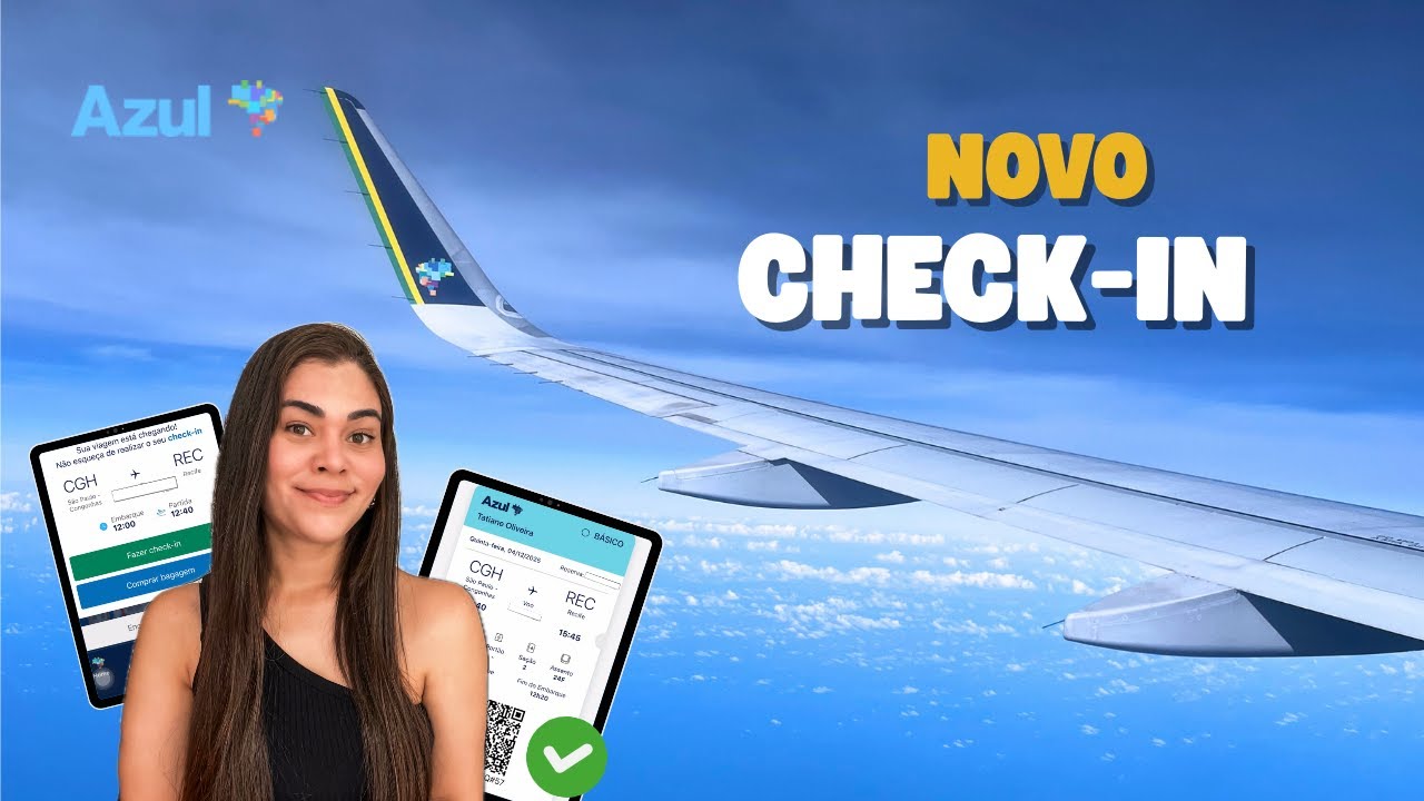 Como fazer o Check-in da AZUL Linhas AÉREAS sem ERROS  | Bora Tati