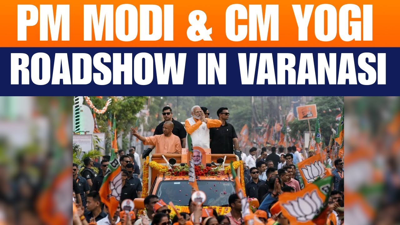 PM Narendra Modi, CM Yogi Adityanath hold Roadshow in Varanasi | Kashi |Banaras | News9