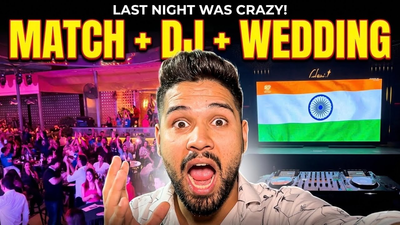 One Crazy Day! IND vs NZ Final 🏏 DJ Night 🎧 Wedding Start 💍
