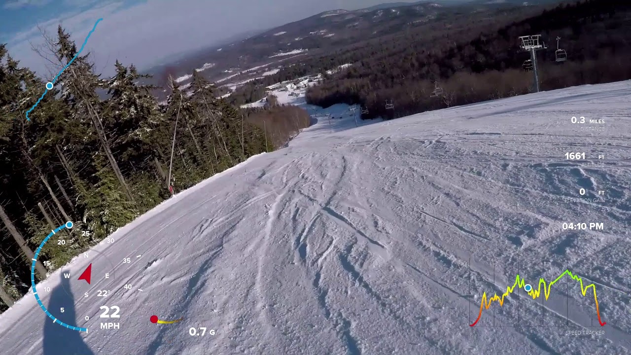 Ragged Mountain - Showboat & Showoff - Ski Trail Guide