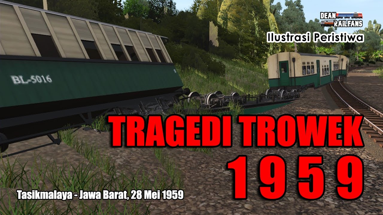 TRAGEDI TROWEK 1959  - 185 orang tewas‼️ KECELAKAAN ATAU SABOTASE⁉️ | Train Simulator