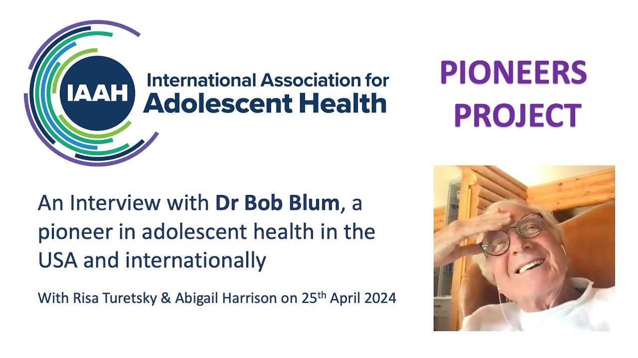 IAAH  Pioneers Project Interview with Dr Bob Blum in the USA